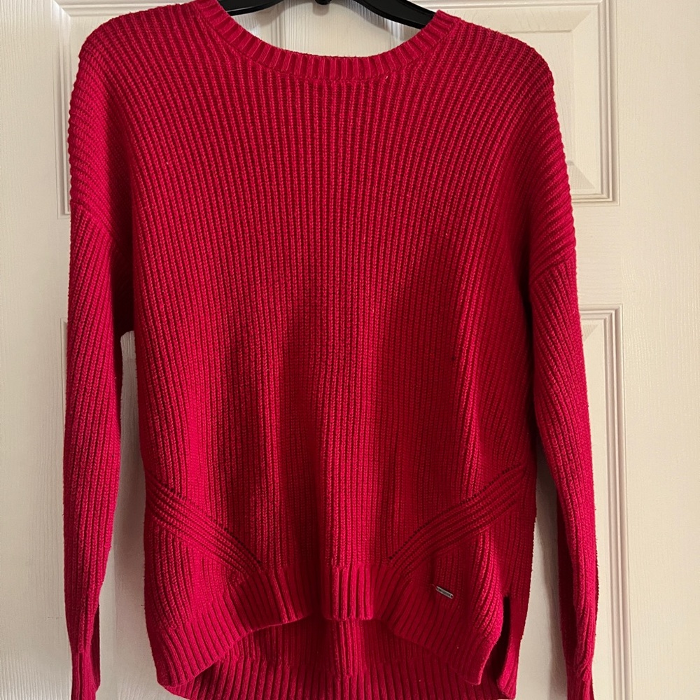 Hollister red sweater